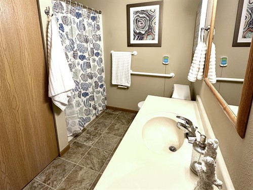 Spacious Bathrooms with Walk-In Showers