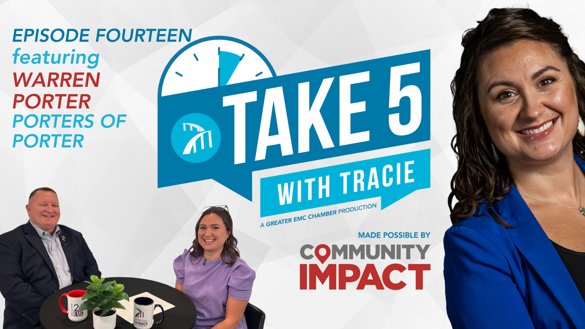 Image for Take 5 with Tracie featuring Warren Porter of Porters of Porter