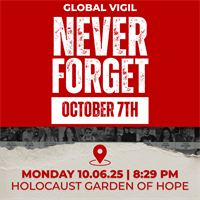 Global Prayer Vigil - Never Forget October 7th