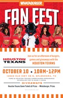 Houston Texans Fan Fest at Whataburger-Splendora