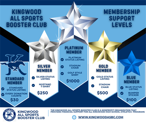 Social media graphic created for high school booster club membership