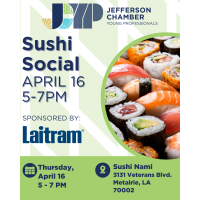 JCYP Social at Sushi Nami sponsored by Laitram