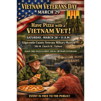 Vietnam Veterans Day - Have Pizza with a Vietnam Vet