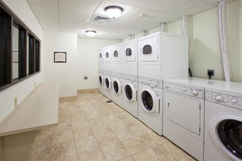 Complimentary self-serve guest laundry