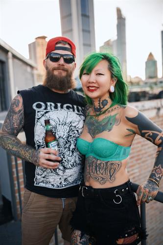 Joshua and Ms. Ting of Shanghai Tattoo