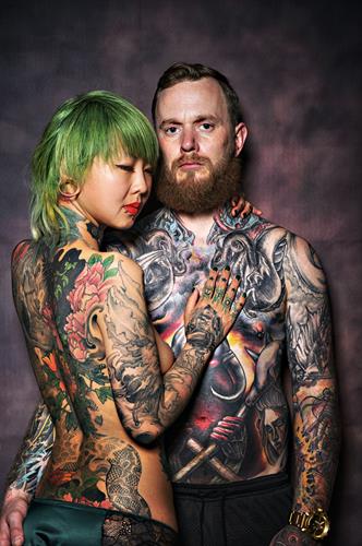 Joshua and Ms. Ting of Shanghai Tattoo