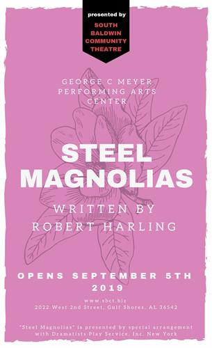 Steel Magnolias, a South Baldwin Community Theatre production 2019