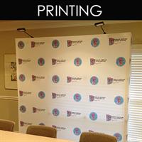 Step and Repeat backdrops are great for photo ops  (DPP designed and printed these)
