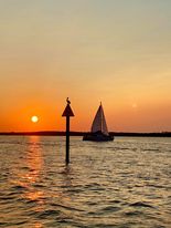Three Points- Sail, Sunset, Pelican