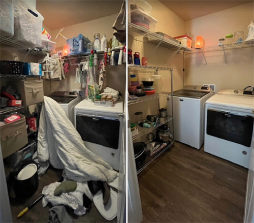 Laundry Room Before and After