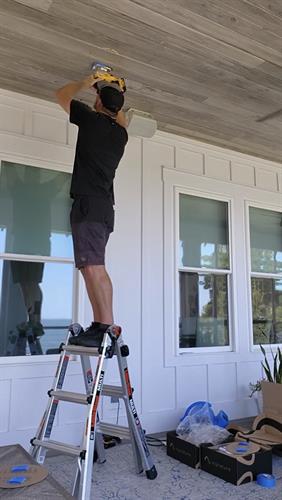 Patio Speakers being cut in Patio Speakers being cut in