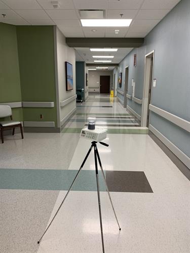 Air Sampling for Consulting project in a Hospital  We're Pro's