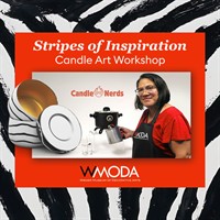 Stripes of Inspiration: Candle Art Workshop