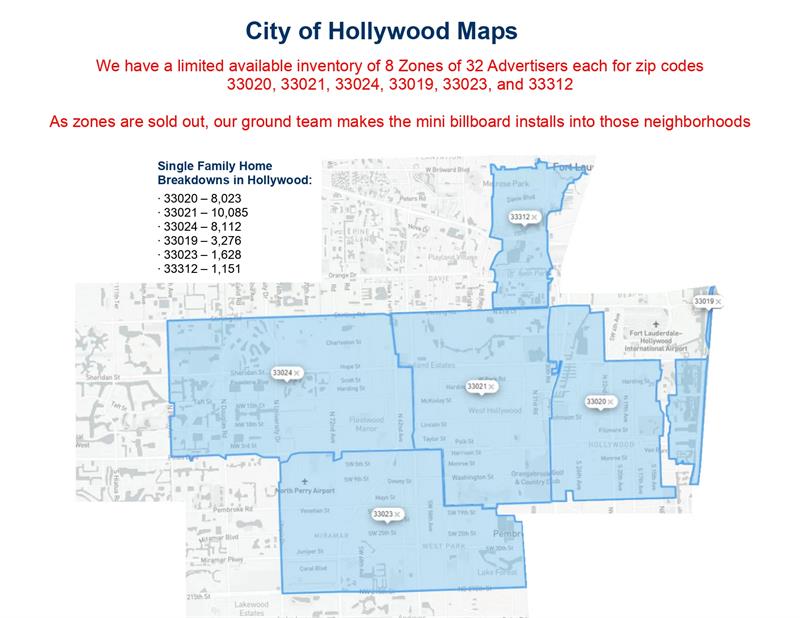 City of Hollywood Zones