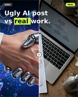 Two kinds of AI posts land in your feed. Only one does the work.