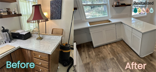 Kitchen transformation from start to finish, rebuilt clean and ready for use.