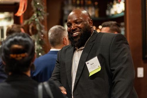 David Stocks, President at a networking event