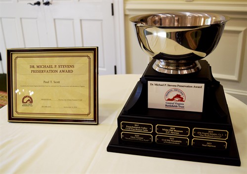 CVBT Dr. Mike Stevens Award Given to Selected Preservationists in Virginia