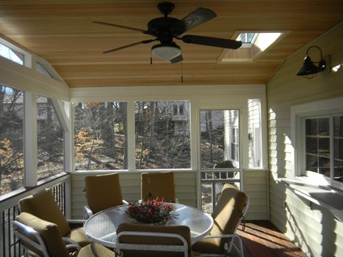 Screened porch additions