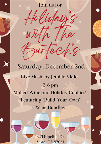 Holiday's with The Burtech's celebration party!