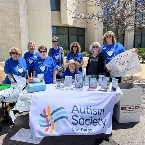 Woman's Club of Vista at the Annual Fun Walk for Autism Awareness and Acceptance