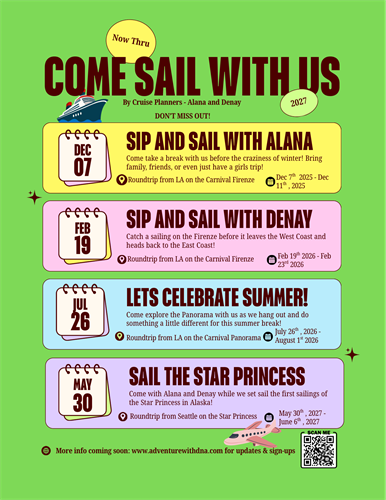 Come Sail with US