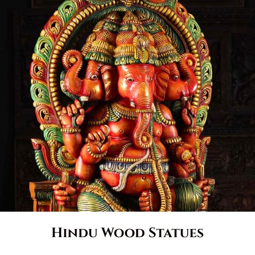 Hindu Wood Statues Hindu Wood Statues