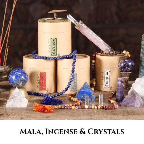 Buddhist & Hindu Accessories, Mala, Incense, Crystals Buddhist & Hindu Accessories, Mala, Incense, Crystals