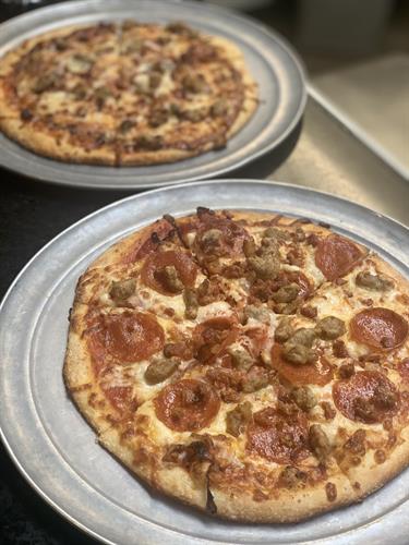 Personal Pizza Lunch Specials Every Tuesday - Friday! Try a meatlover's or spicy pig!