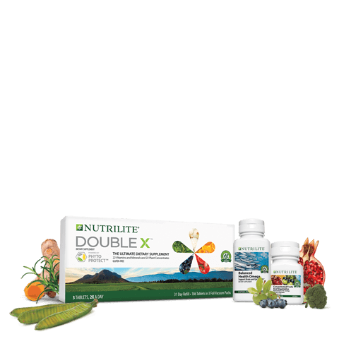 Whether your focus is sports nutrition, weight management or general nutritional health, Nutrilite™ Double X™ supplement is power-packed with vitamins, minerals and phytonutrients to help support a healthy heart, brain, eyes, skin, bones and immune system.