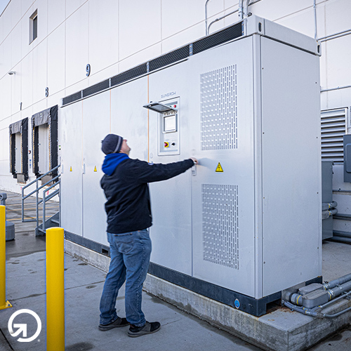 Battery Storage for a manufacturing facility.