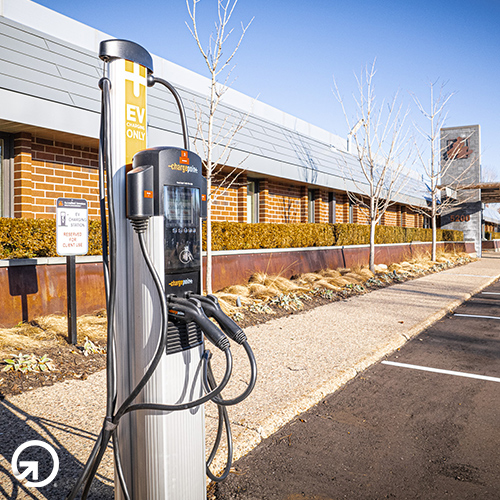 Electric Vehicle Charging for customers, tenants, and employees.