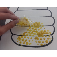 Kids Craft - Bees and Bubble Wrap Painting 