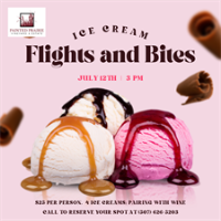 Ice Cream Flights and Bites Wine Pairing Experience
