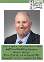 Marshall Municipal Utilities (MMU) Names New General Manager