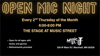Open Mic Night on The Stage at Music Street