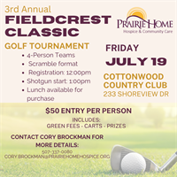 3rd Annual Fieldcrest Classic Golf Tournament