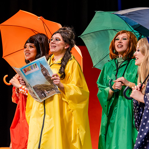 SMSU Entertainment and Theatre Arts produce main stage productions like "Shout: The Mod Musical" throughout the year that are open to the public to enjoy. 