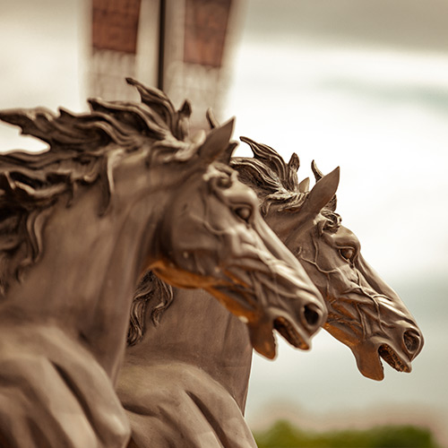 SMSU Horse Sculptures at the Schwan Regional Event Center