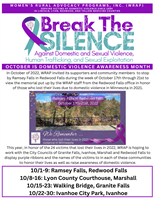 Domestic Violence Awareness Month Memorial Display