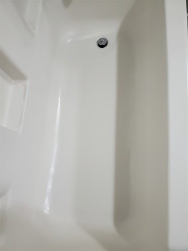 Repaired tub floor.