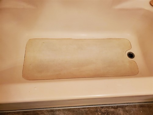 Bathtub that needed to be refinished.