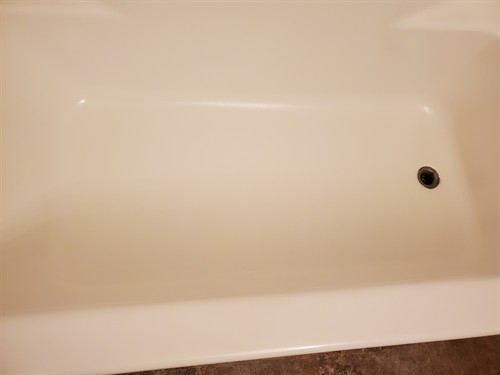 Refinished bathtub.