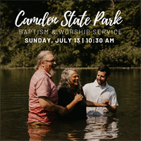Baptism & Worship Service at Camden State Park