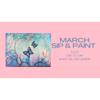 March Paint & Sip Class at White Tail Run Winery