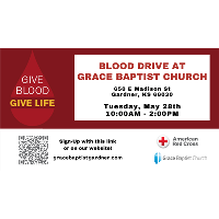 Grace Baptist Church Red Cross Blood Drive