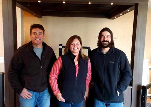 Deck and Rail Supply Staff, Troy, Billie, and Jeremiah at Deck & Rail Supply in Gardner, KS