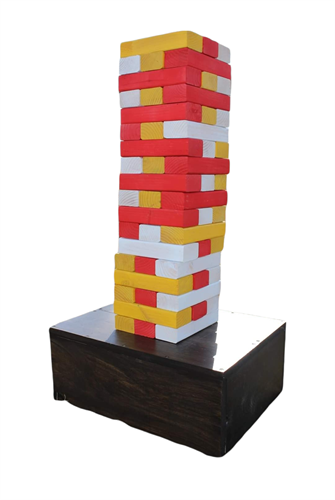Backyard Tumbling Tower-customize up to three colors! Comes with storage crate that doubles as a table!