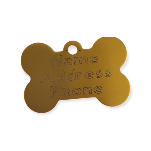 Engraved pet tags! Final product is engraved on both sides! Choose from 8 colors!