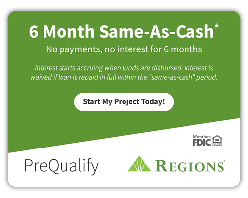 Financing available on projects over $1000